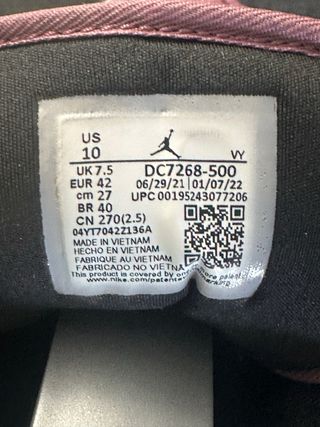 Nike Jordan 1 Low 40 Rosa Morera caja original