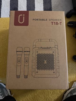Altavoz Portátil T18-T con 2 Micrófonos