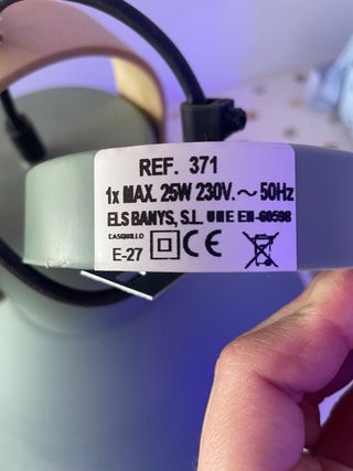 Lámpara colgante verde