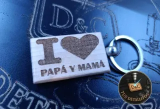 Llavero madera personalizados