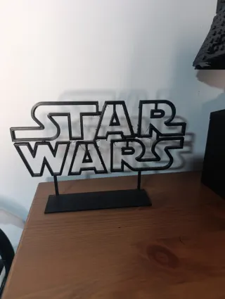 Letrero Star Wars Negro