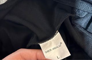 Body negro manga acampanada