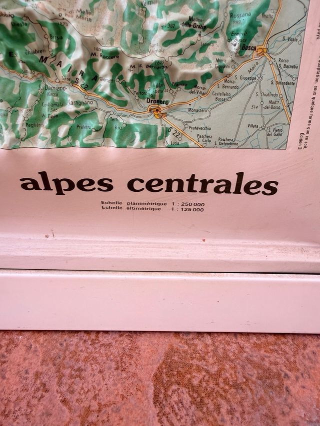 Cuadro relieve Alpes
