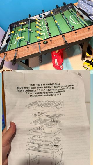 Mesa de juegos 15 en 1