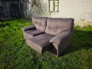 Sofá de 3 plazas marrón