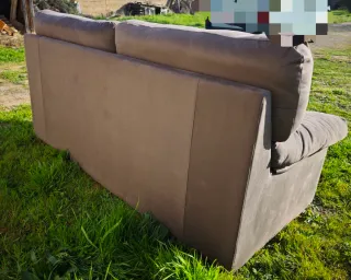 Sofá de 3 plazas marrón