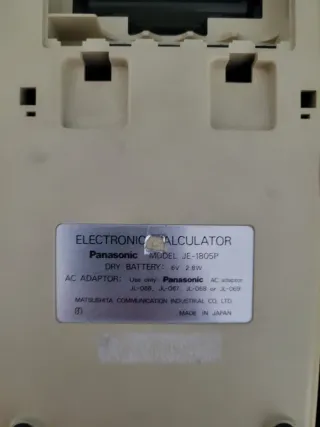 Calculadora Panasonic con impresora