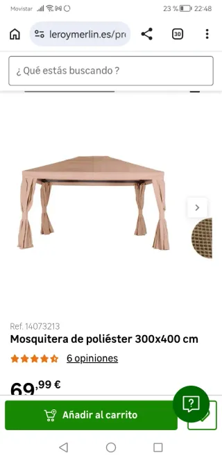 Mosquitera 300x400 cm