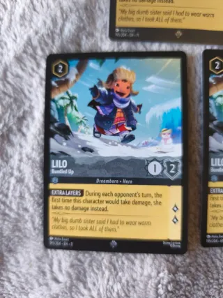 3 Cartas Disney Lorcana Lilo 195/204