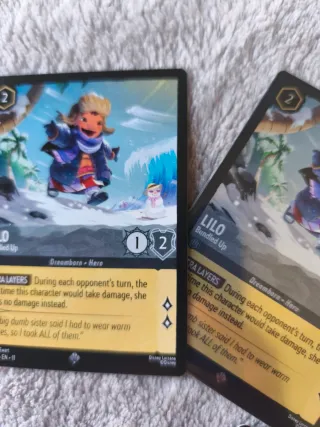 3 Cartas Disney Lorcana Lilo 195/204