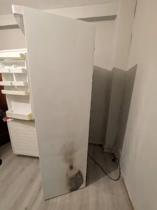 Nevera blanca con congelador