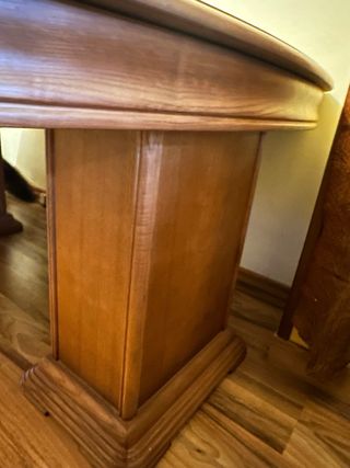 Mesa de comedor de madera maciza y 6 sillas