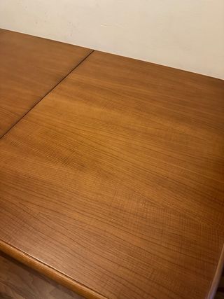 Mesa de comedor de madera maciza y 6 sillas