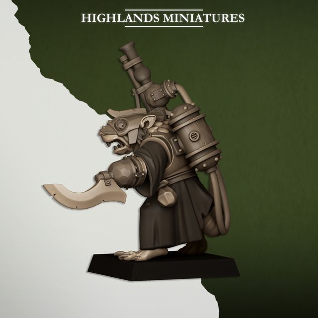 Hombres Rata-III Sewer Vermin Highlands Miniatures
