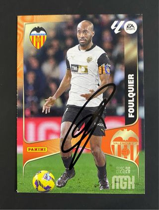 Cromo Foulquier Megacracks 25-26 Firmado a mano.