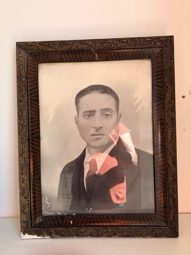 Cuadro fotografía antigua hombre