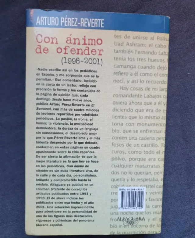 Lote 6 novelas de Arturo Pérez Reverte