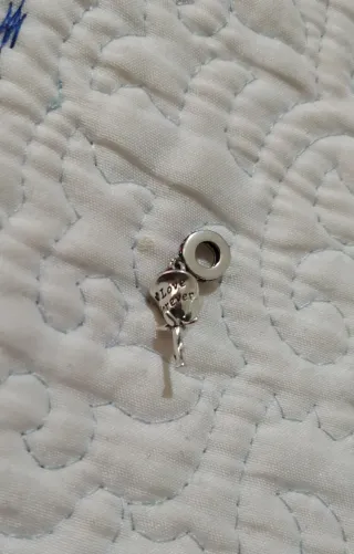 Charm Flor Rosa de Plata pulsera Pandora o collar