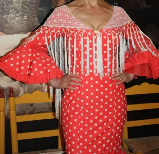 Vestido Flamenca Lunares Talla M