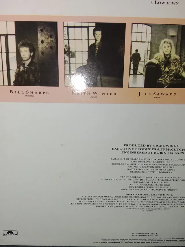 Shakatak Turn The Music Up LP Vinilo pop-Jazz