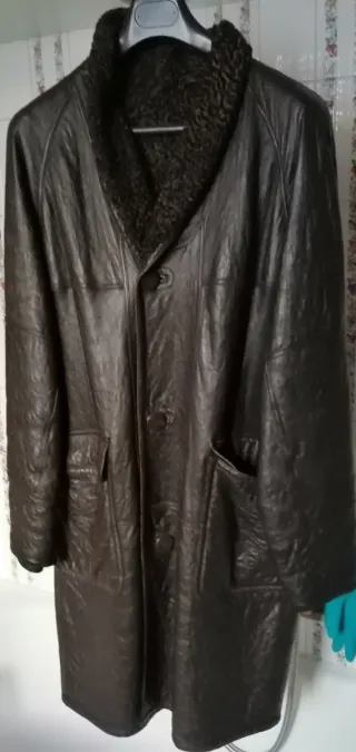 Cappotto Montone Vintage Uomo Persiano