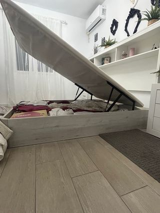 Cama canapé de madera pikolin de 1,35cm