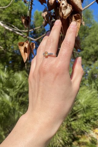 Anillo Plata 925 Citrino Ovalado