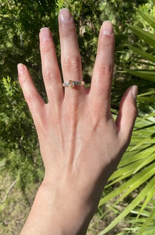 Anillo Plata 925 Citrino Ovalado