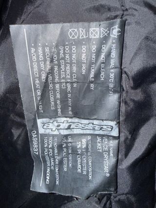 Chaqueta Alpinestars Vence Drystar