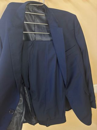 Traje de chaqueta azul hombre