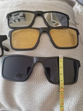 Gafas de sol clip-on negras