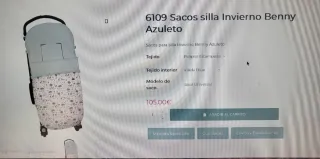 Saco y bolso para silla de bebé