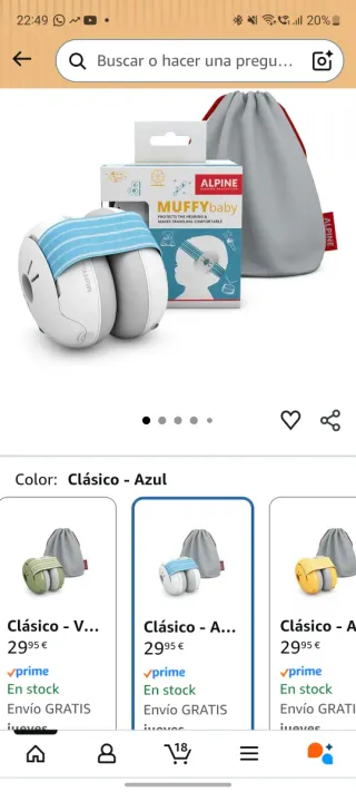 Cascos auditivos protectores bebe Muffy Baby