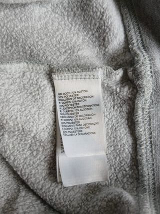 the north face hoodie size L grey