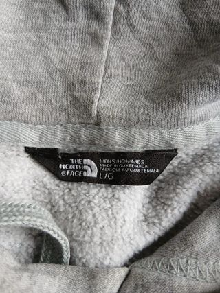 the north face hoodie size L grey