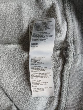 the north face hoodie size L grey