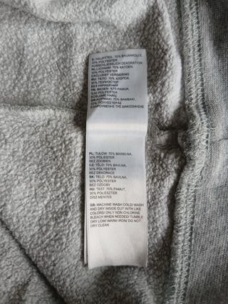 the north face hoodie size L grey