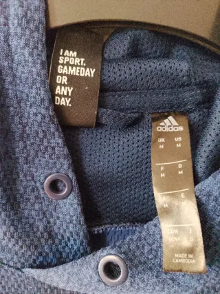 Sudadera Adidas con capucha azul