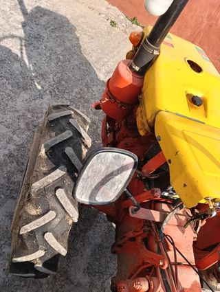 Tractor Pascuali con cultivador