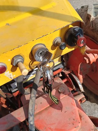 Tractor Pascuali con cultivador