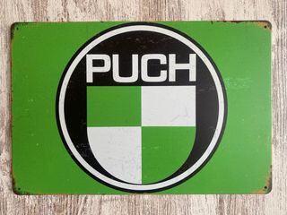 (522)Cartel Metálico PUCH Verde