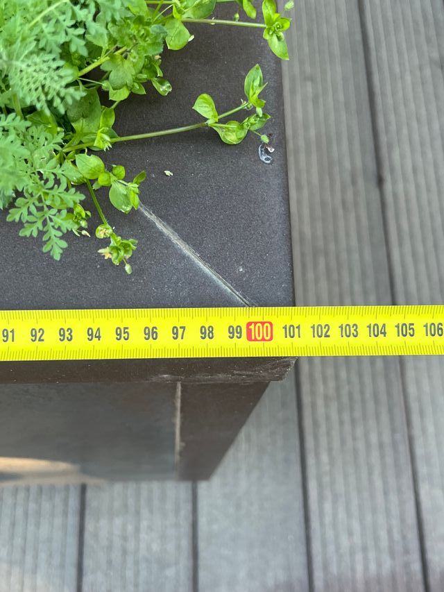 Palmera con maceta de obra Urbatek