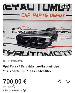 Faros LED Opel Corsa para reparar