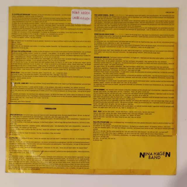 Vinilo Nina Hagen Band - Unbehagen