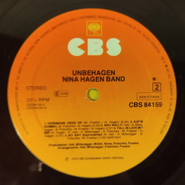 Vinilo Nina Hagen Band - Unbehagen