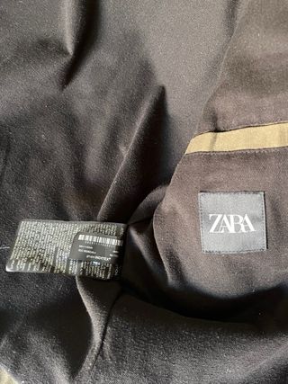 Cazadora Zara estilo Barbour verde/marrón