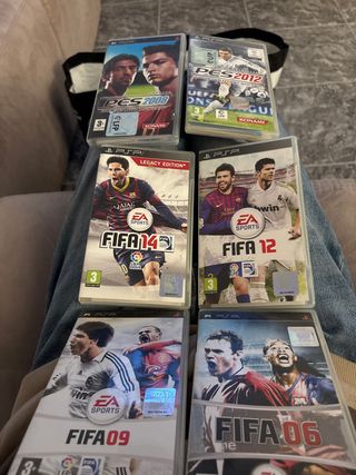 Pack 6 Juegos PSP FIFA y PES