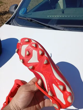 Botas de fútbol Adidas rojas niñ@s
