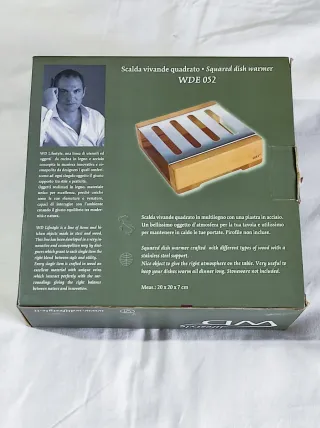 Scalda vivande quadrato a candela WD Lifestyle
