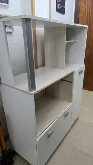 Mueble Modular Blanco y Beige